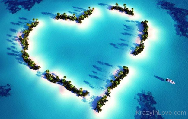 Beautiful Heart Shape Land