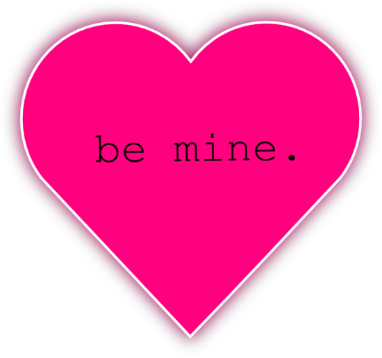 Be Mine Pink Heart Picture