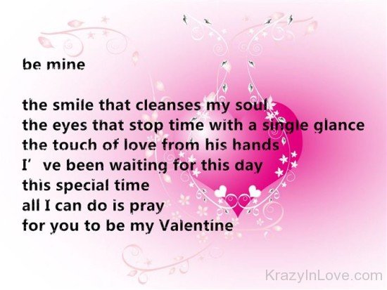 Be Mine The Smile That Cleanses My Soul