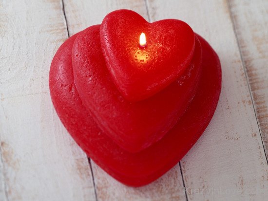 Candle Heart Picture