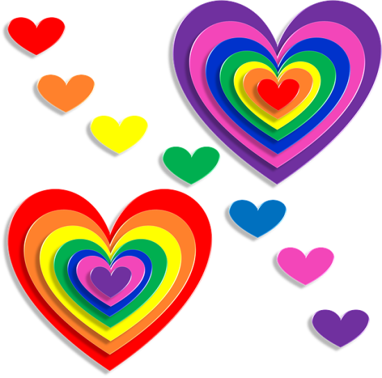 Colourful Hearts Picture