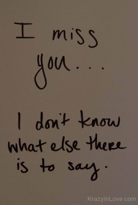 Quotes About Miss You