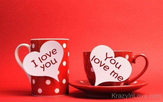 Love You Love Me Cup Picture
