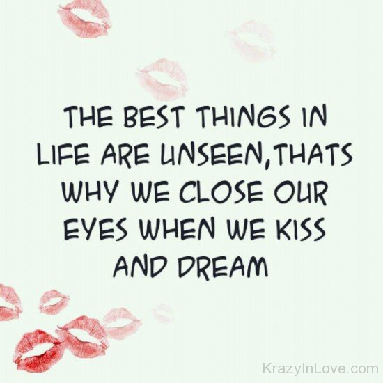When We Kiss And Dream