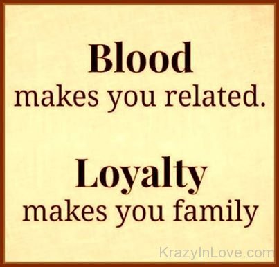 Blood Makes You Related