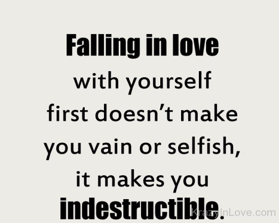Falling In Love With Yourself