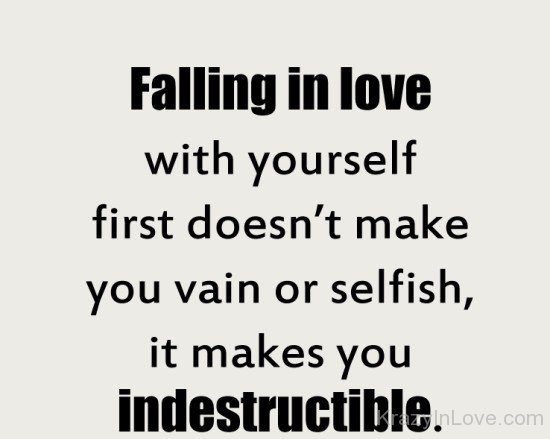 Falling In Love With Yourself