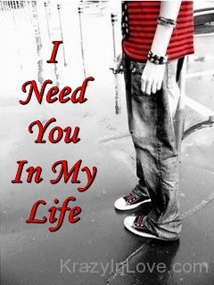 I Need You In My Life Image