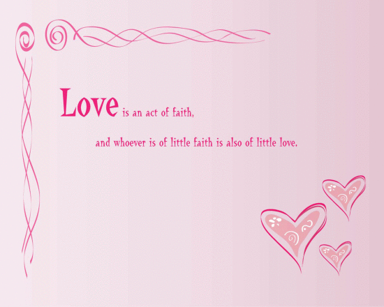 Love Is An Act Of Faith