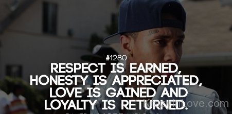 Love Is Gained And Loyalty Is Returned