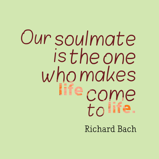 Our Soulmate Is The One Who Makes Life