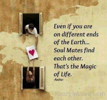 Soul Mates Find Eachother That's The Magic Of Life