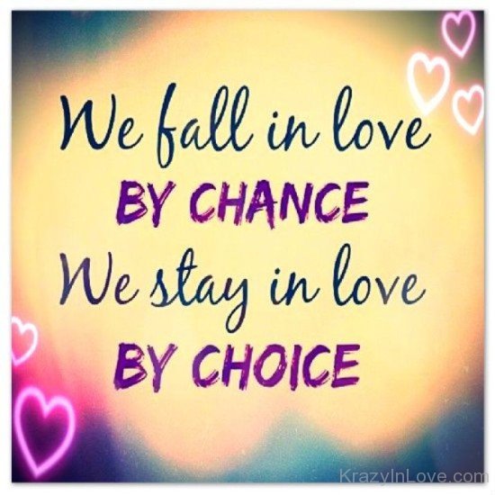 We Fall In Love By Chance
