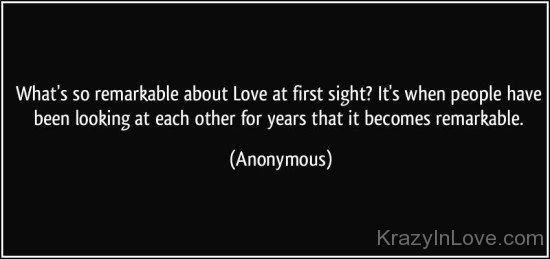 When People Have Been Looking At Each Other