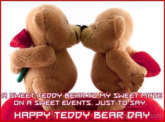 A Sweet Teddy Bear To My Sweet Mate