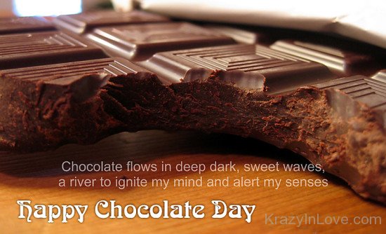 Chocolate Flows In Deep Dark Sweet Waves