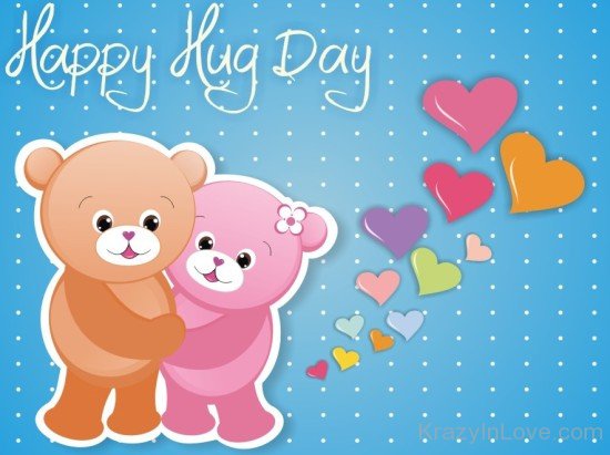Happy Hug Day Teddy Picture