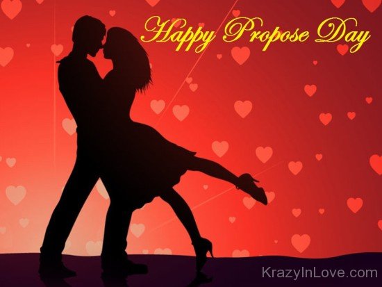 Happy Propose Day Couple Dance