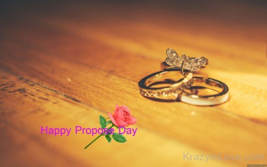 Happy Propose Day With Rings