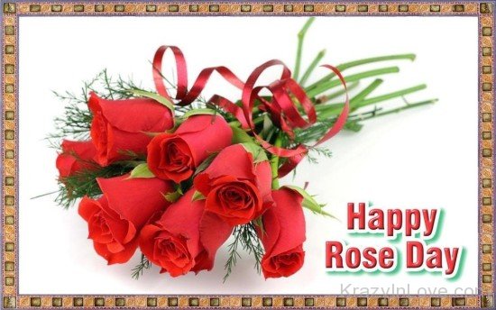 Happy Rose Day Frame Picture