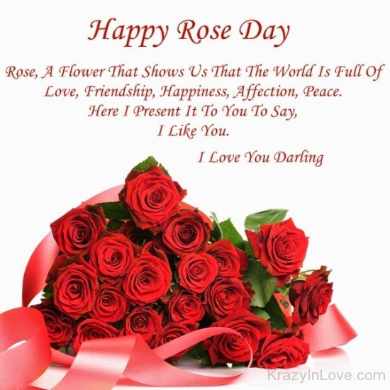 Happy Rose Day I Love You Darling