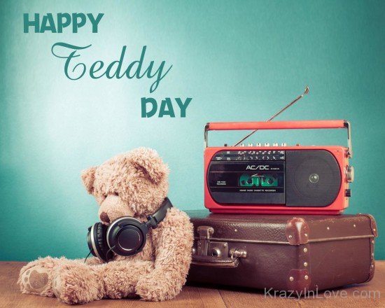 Happy Teddy Day Teddy With Radio