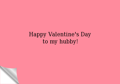 Happy Valentine's Day To My Hubby