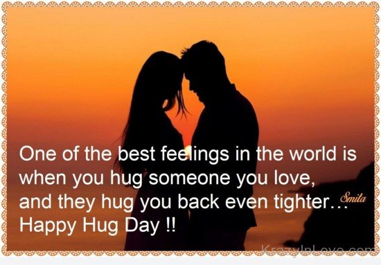 Hug Someone You Love Happy Hug Day