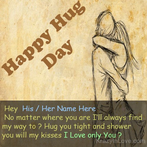 Hug You Tight Happy Hug Day