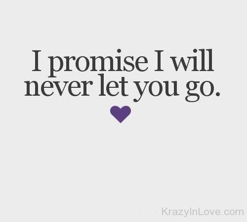 I Promise I Will Never Let You Go
