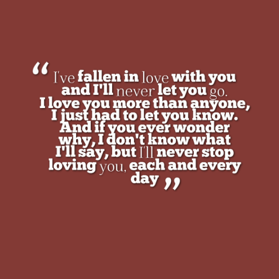 I'he Fallen In Love With You