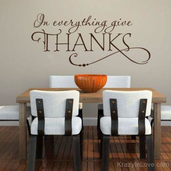 In Everything Give Thanks