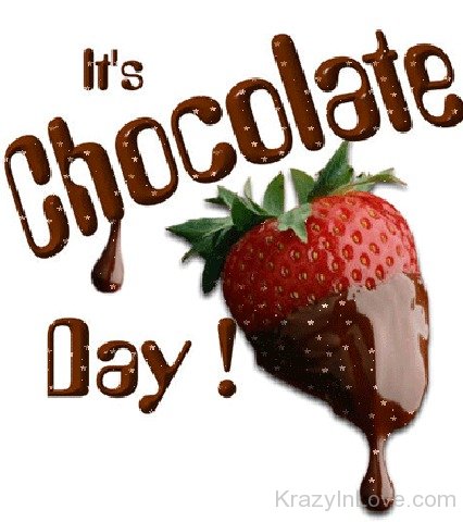 It's Chocolate Day With Stawberry Image