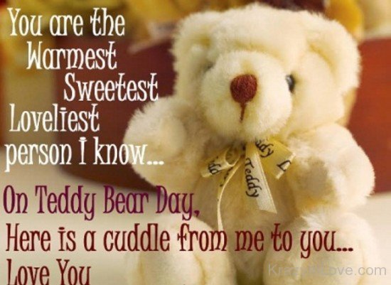 On Teddy Bear Day Here Is A Cuddle From Me