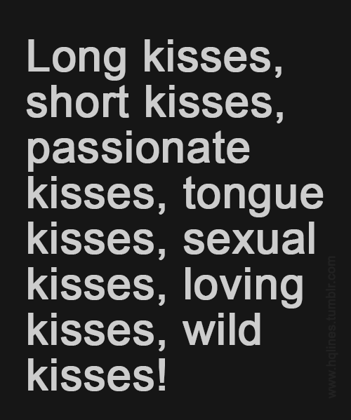 Short kisses