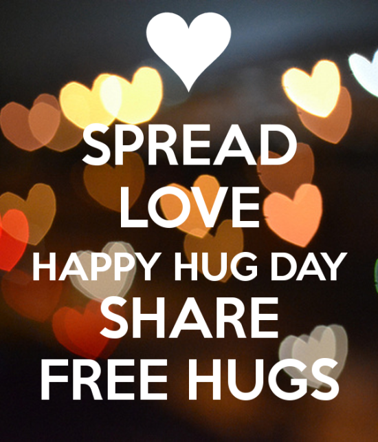 Spread Love Happy Hug Day Share Free Hugs