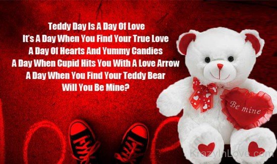 Teddy Day Is A Day Of Love Hapy Teddy Day