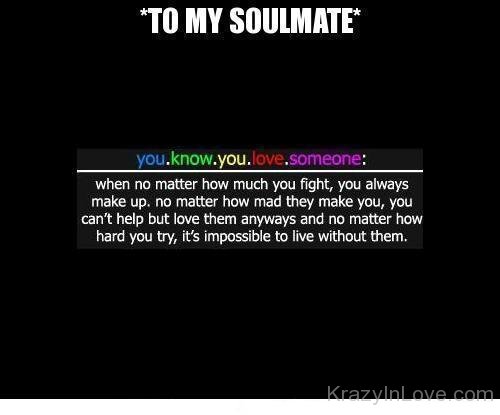 To My Soulmate