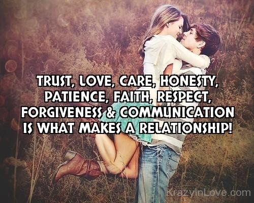 Trust,Love And Respect Makes A Relationship