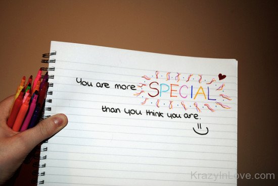 You Are More Special Than You Think You Are