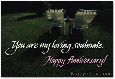 You Are My Loving Soulmate Happy Anniversary