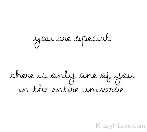 You Are Special