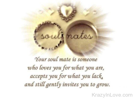 Your Soulmate Is Someone Who Loves You For  What You Are