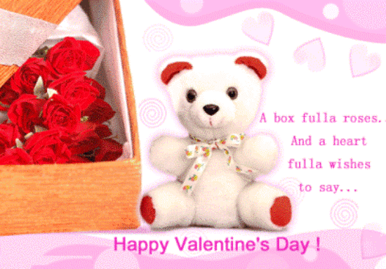 A Box Fulla Roses And A Heart Fulla Wishes To Say Happy Valentine's Day