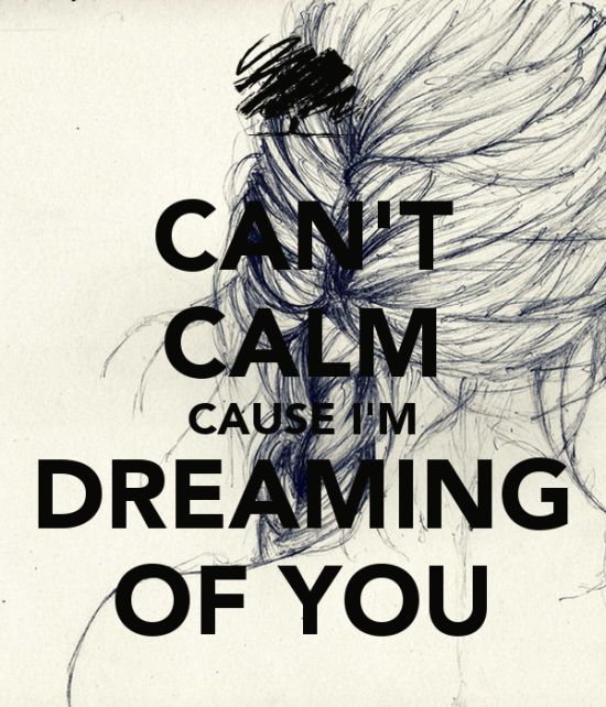Can't Calm Cause I'm Deaming Of You