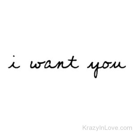 I Want You