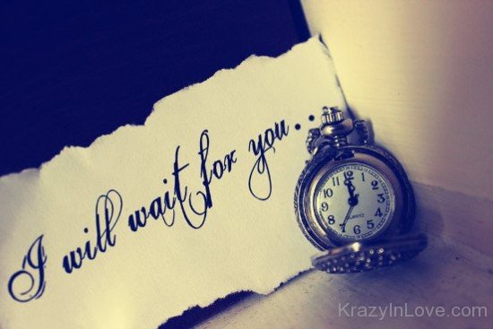 I Will Wait For You