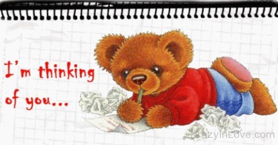 Im Thinking Of You Teddy Image