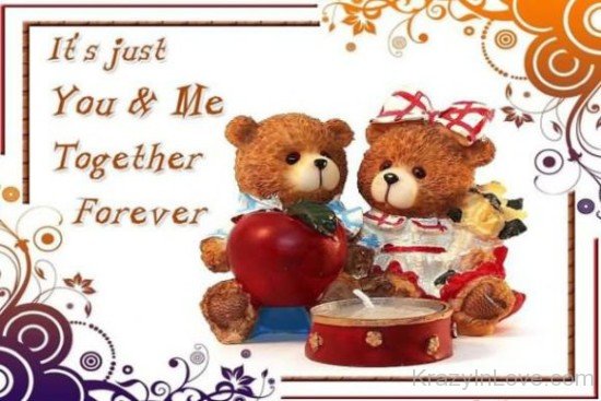 It's Just You And Me Together Forever Teddy Image