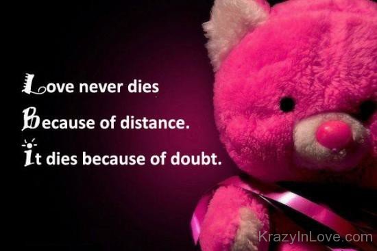 Love Never Dies Beacuse Of Distance